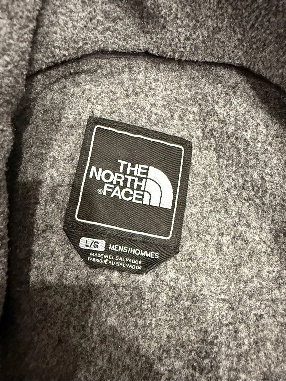The North Face Black and Gray Two-Tone Lightweight Fleece Jacket